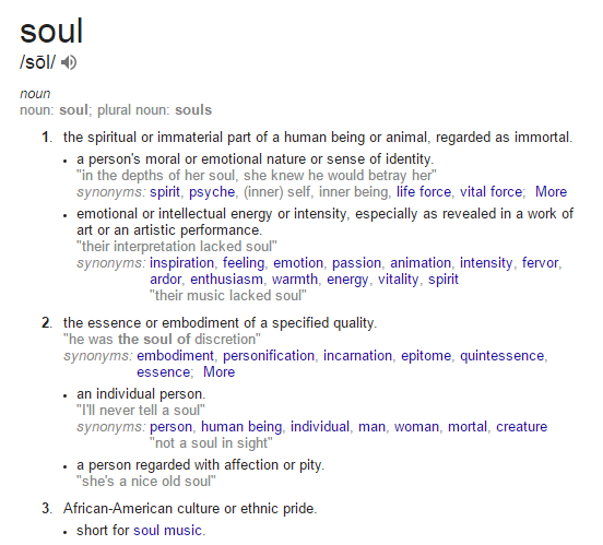 define-soul
